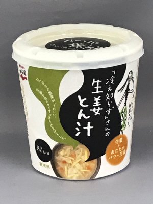 「冷え知らず」さんの生姜カップとん汁