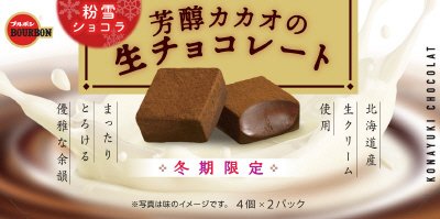 粉雪ショコラ芳醇カカオの生チョコレート