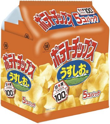 140g　ポテトチップス　うす塩　5個パック