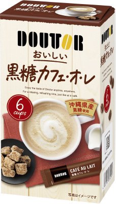 ドトール　インスタントスティック　黒糖カフェ・オ・レ