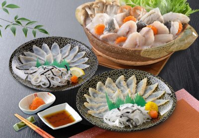 真ふく刺身とふくちりセット