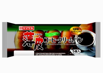 薄皮コ－ヒ－クリ－ムパン（キリマンジャロコーヒークリーム使用）