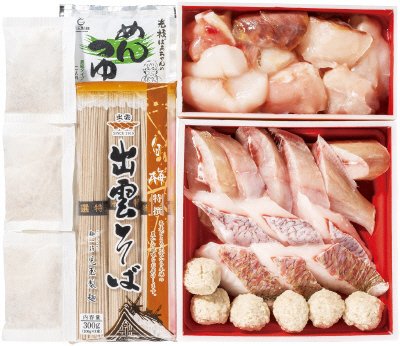 日本海海鮮鍋セット（〆の出雲そば付）