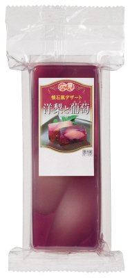 懐石風デザート　洋梨と葡萄