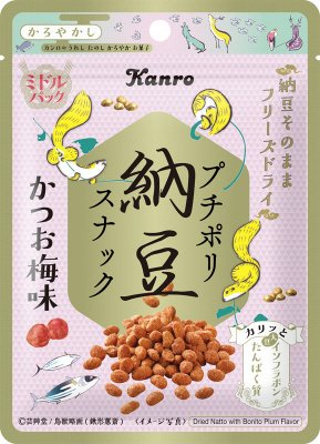 プチポリ納豆スナック ミドルパック かつお梅味