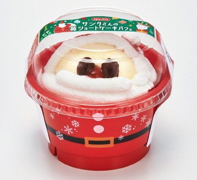 サンタさんの苺ショートケーキパフェ