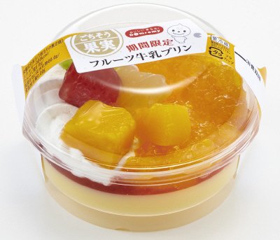 ごちそう果実 　フルーツ牛乳プリン