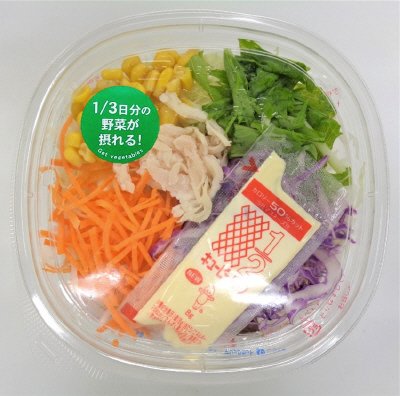 1/3日分野菜！パリパリ麺のサラダ（和風ドレ）