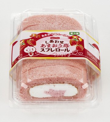 しあわせあまおう苺スフレロール