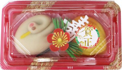 賀正　鶴亀