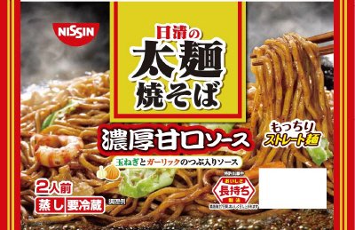 日清の太麺焼そば　濃厚甘口ソース　２人前