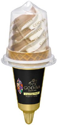 ＧＯＤＩＶＡ　ワッフルコーン　ショコラ＆プラリネ