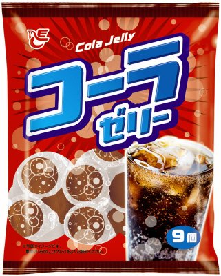９個コーラゼリー