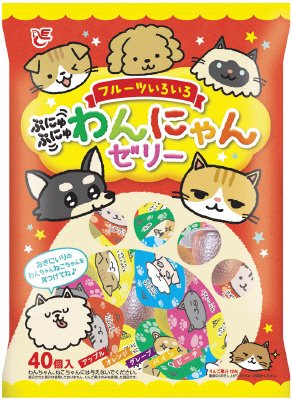 ４０個わんにゃんゼリー
