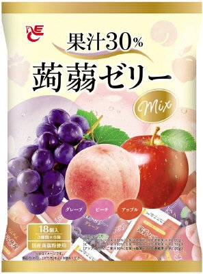１８個果汁３０％蒟蒻ゼリー　ミックス