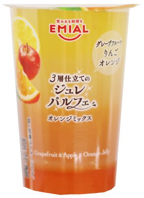 ３層仕立てのジュレパルフェ　オレンジミックス