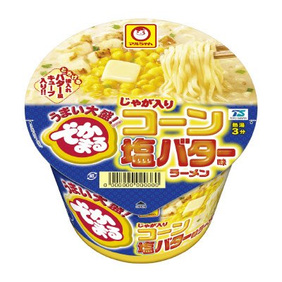 でかまる　じゃが入りコーン塩バター味ラーメン