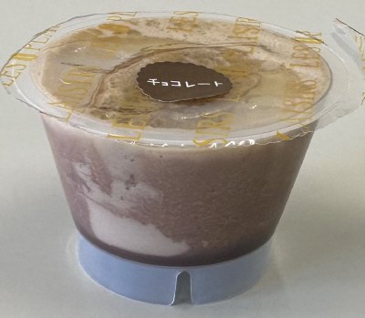 クロワッサン入りチョコプリン