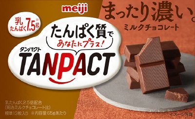 タンパクトミルクチョコレート箱