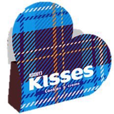 ハートチェックボックス　　キスクッキー＆クリーム　5P