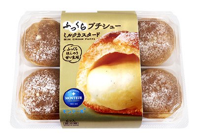 ふっくらプチシュー・ミルクカスタード