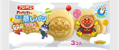 アンパンマンのミニ蒸しパンみるく味