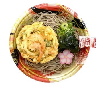 年越レンジ海老入りかき揚げそば