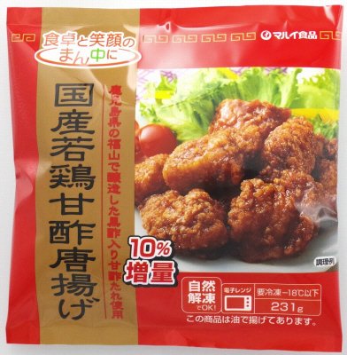 国産若鶏甘酢唐揚げ（１０％増量）