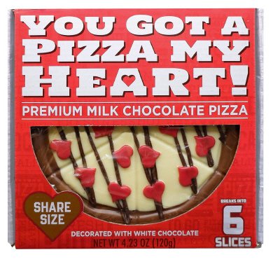 バレンタイン　チョコレートピザ