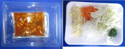 ３種魚介のトマトチーズリゾット風