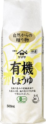 ヤマサ特選有機しょうゆ 500mlパック