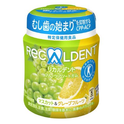 リカルデントフルーツアソートガム　マスカット＆グレープフルーツ　ボトルR