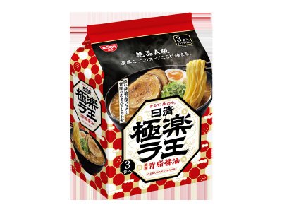 日清極楽ラ王　濃厚背脂醤油　３食パック