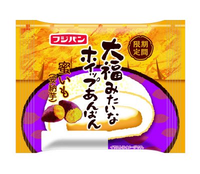 大福みたいなホイップあんぱん　蜜いも