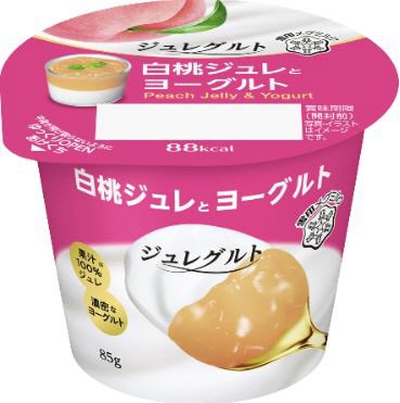 ジュレグルト 白桃ジュレとヨーグルト