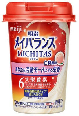 明治メイバランスＭＩＣＨＩＴＡＳカップ　白桃風味