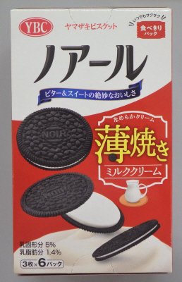 ノアール薄焼き　ミルククリーム