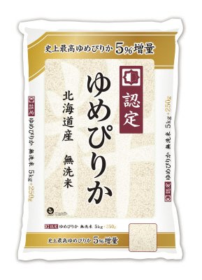増量 無洗米北海道産ゆめぴりか
