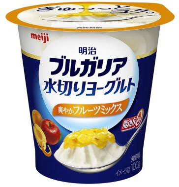 明治ﾌﾞﾙｶﾞﾘｱ水切りﾖｰｸﾞﾙﾄ爽やかﾌﾙｰﾂﾐｯｸｽ