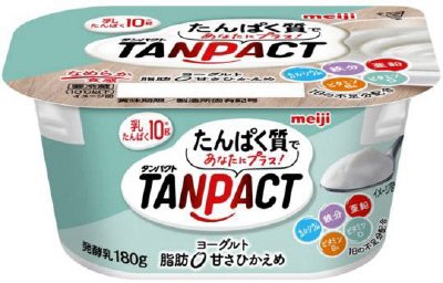 明治TANPACTﾖｰｸﾞﾙﾄ脂肪0 甘さひかえめ