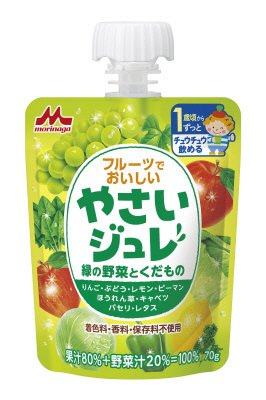 フルーツでおいしいやさいジュレ　緑の野菜とくだもの