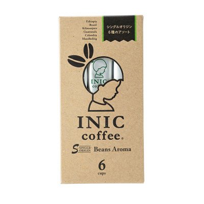 INICcoffee　ﾋﾞｰﾝｽﾞｱﾛﾏ ｱｿｰﾄ6本入り