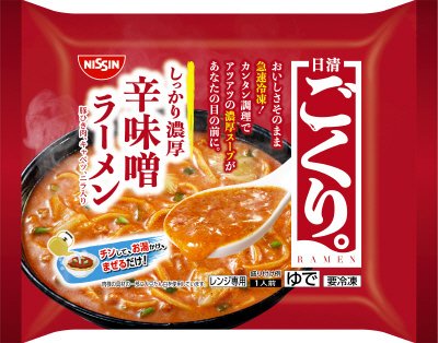 日清ごくり。　濃厚辛味噌ラーメン
