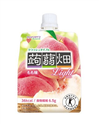 特定保健用食品クラッシュタイプの蒟蒻畑ライトもも味