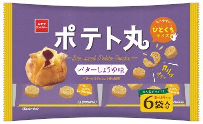 ポテト丸バターしょうゆ味６袋入り
