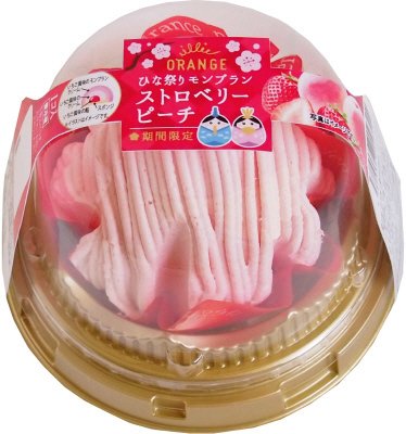 ひな祭りモンブラン・ストロベリーピーチ