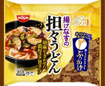 日清のどん兵衛　揚げなすの担々うどん　ぶっかけスタイル