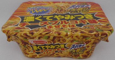 スーパーカップ大盛り　濃くてやみつき　チーズプルコギ味まぜそば