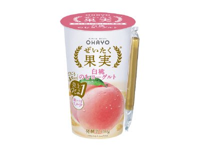 ぜいたく果実白桃のむヨーグルト
