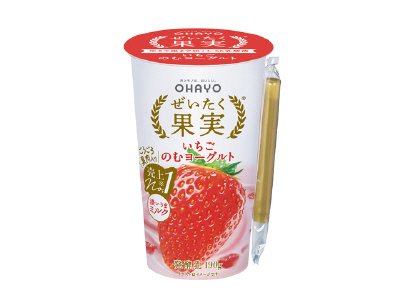 ぜいたく果実いちごのむヨーグルト